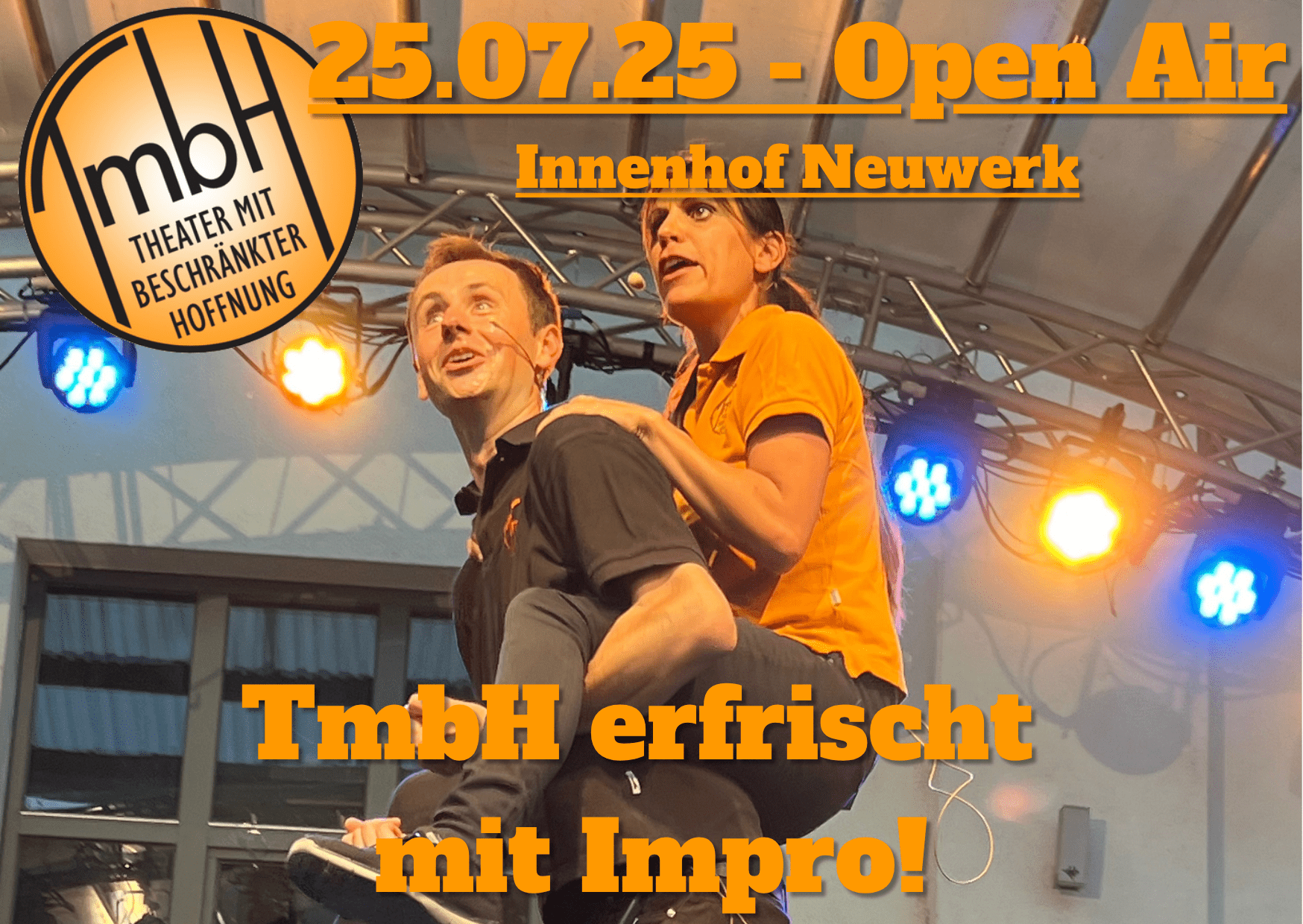 TmbH_openAir_kantine TmbH spielt Impro-Theater open Air im Neuwerk Konstanz