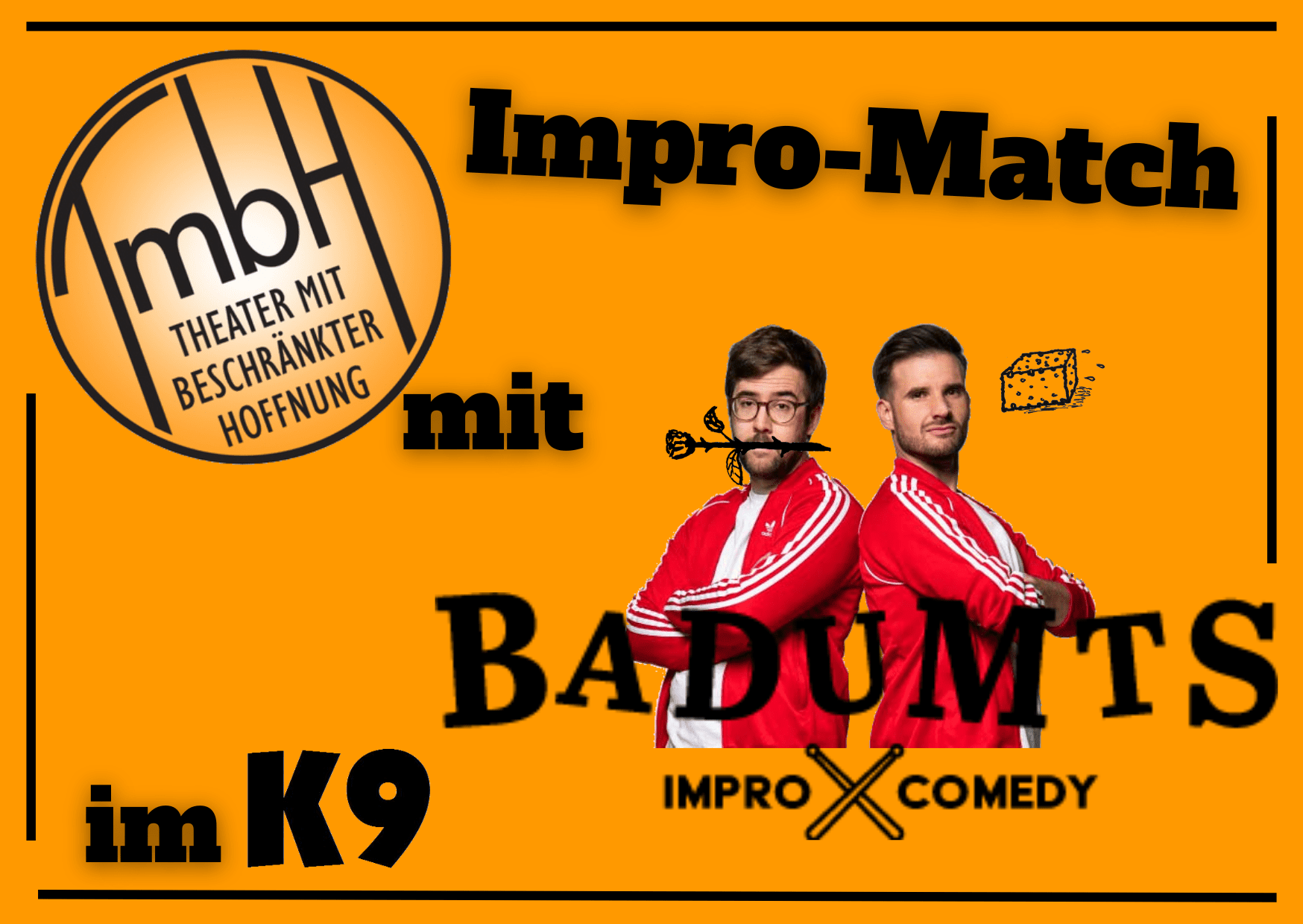 Impro-Theater-Match mit BADUMTS